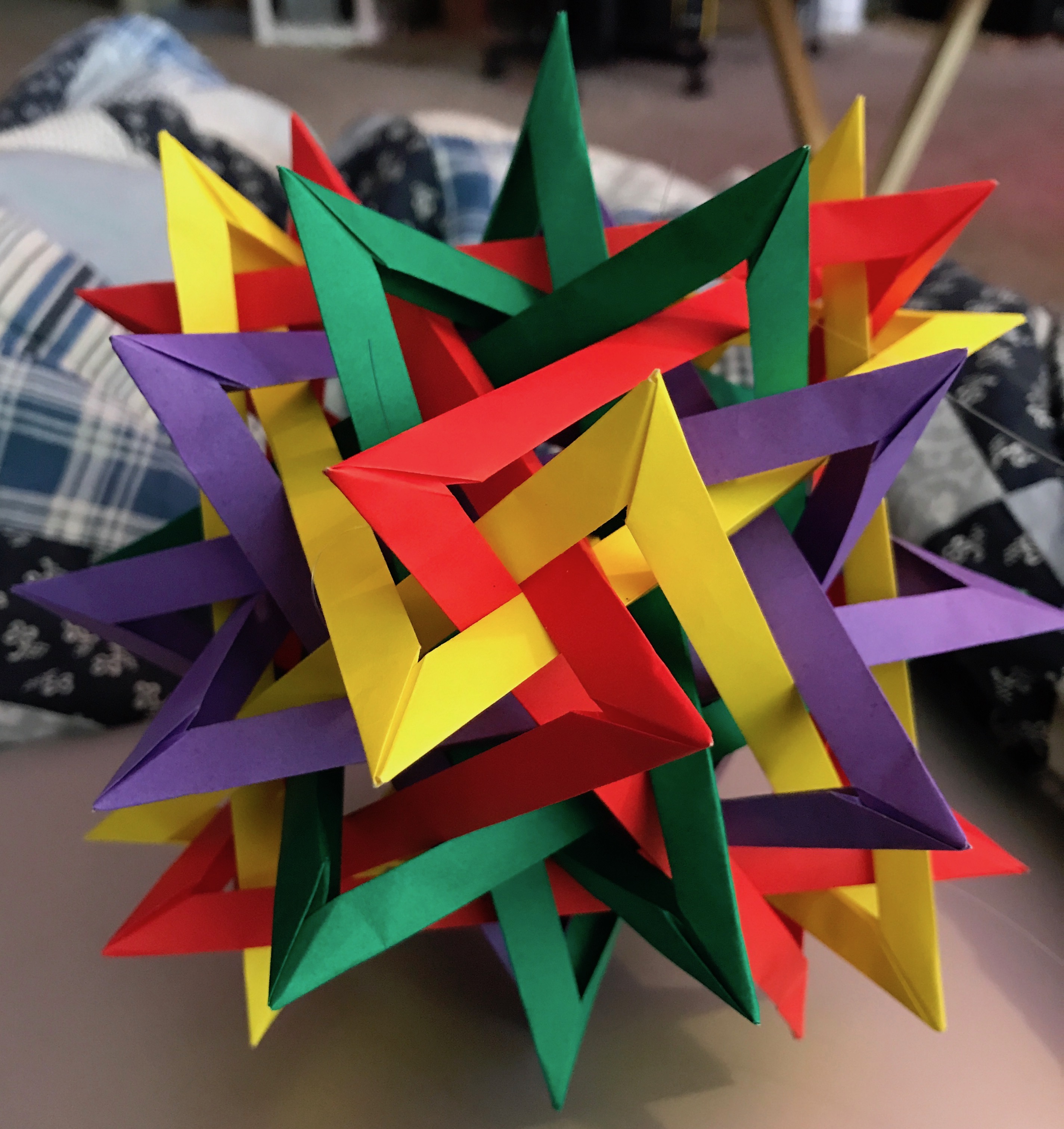 Finished sixteen triangles